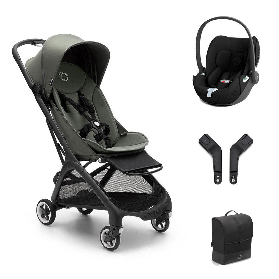 Bugaboo Butterfly + Cloud T Travel System-Travel Systems-Forest Green-No Base | Natural Baby Shower