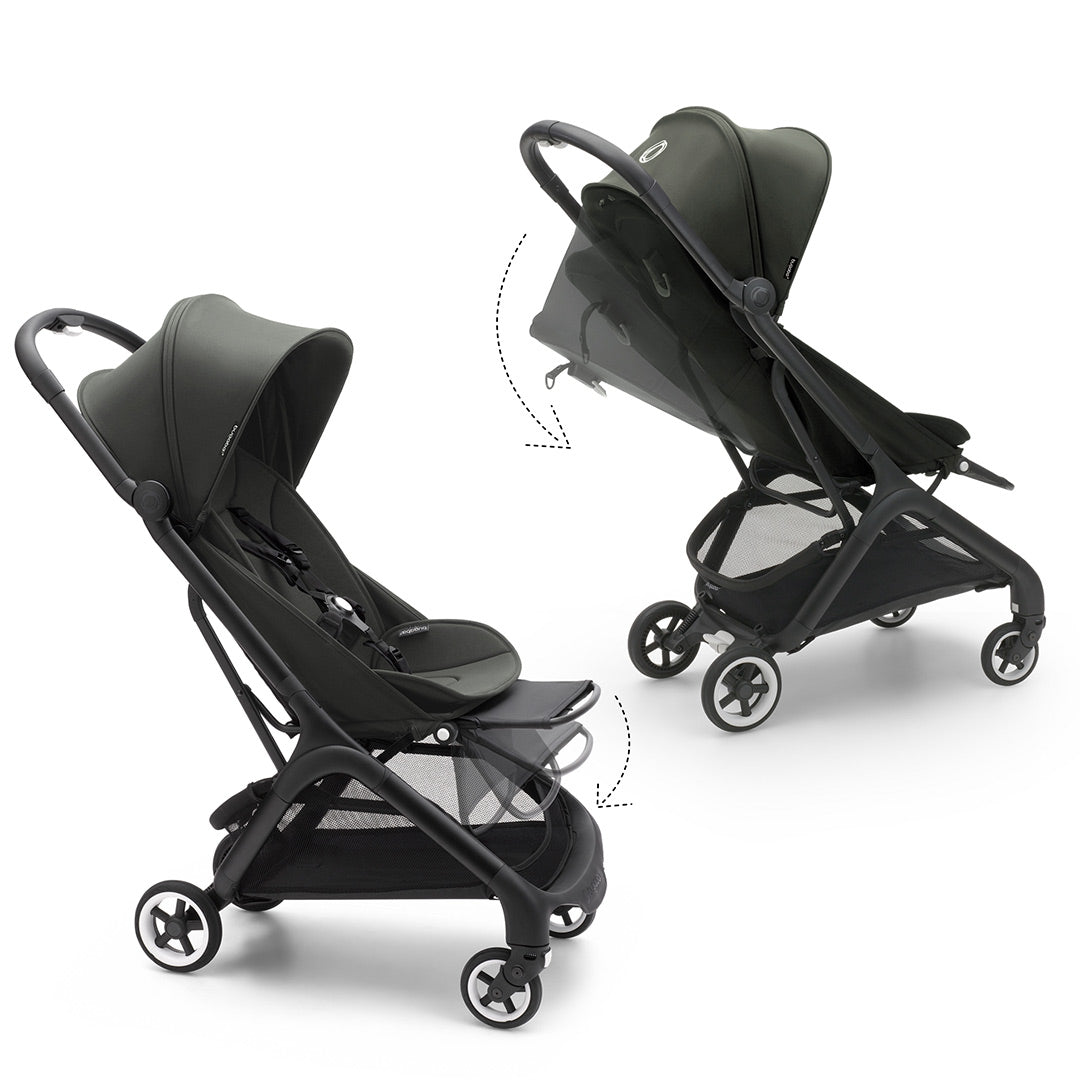 Bugaboo Butterfly + Cloud T Bundle - Forest Green-Travel Systems-No Base- | Natural Baby Shower