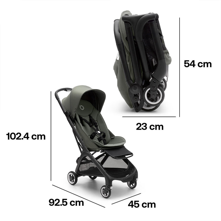 Bugaboo Butterfly + Cloud T Bundle - Forest Green-Travel Systems-No Base- | Natural Baby Shower