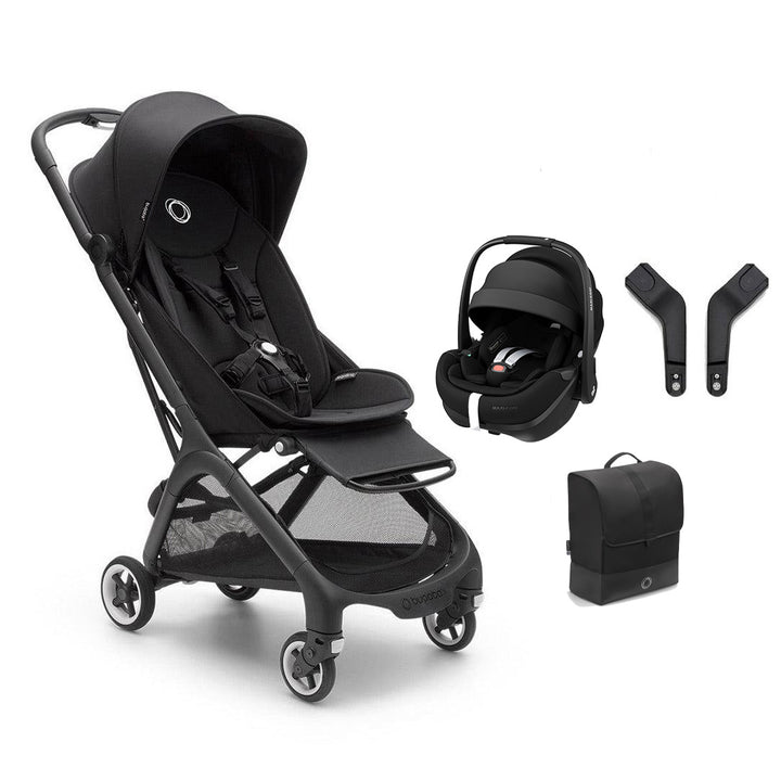 Bugaboo Butterfly + Pebble 360 Pro 2 Travel System-Travel Systems-Midnight Black-No Base | Natural Baby Shower