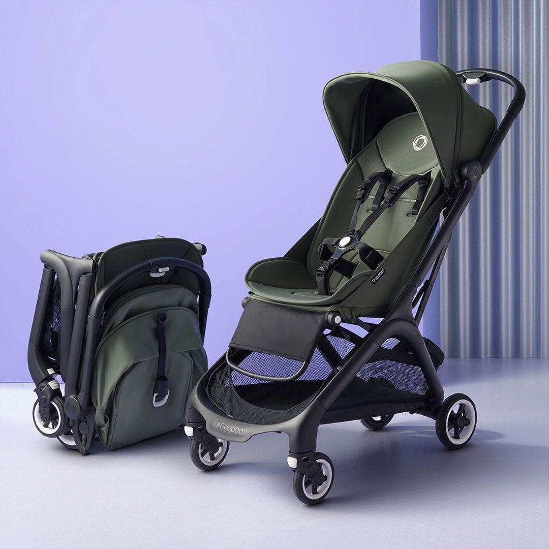 Bugaboo Butterfly Pushchair - Black/Forest Green-Strollers-No Bumper Bar- | Natural Baby Shower