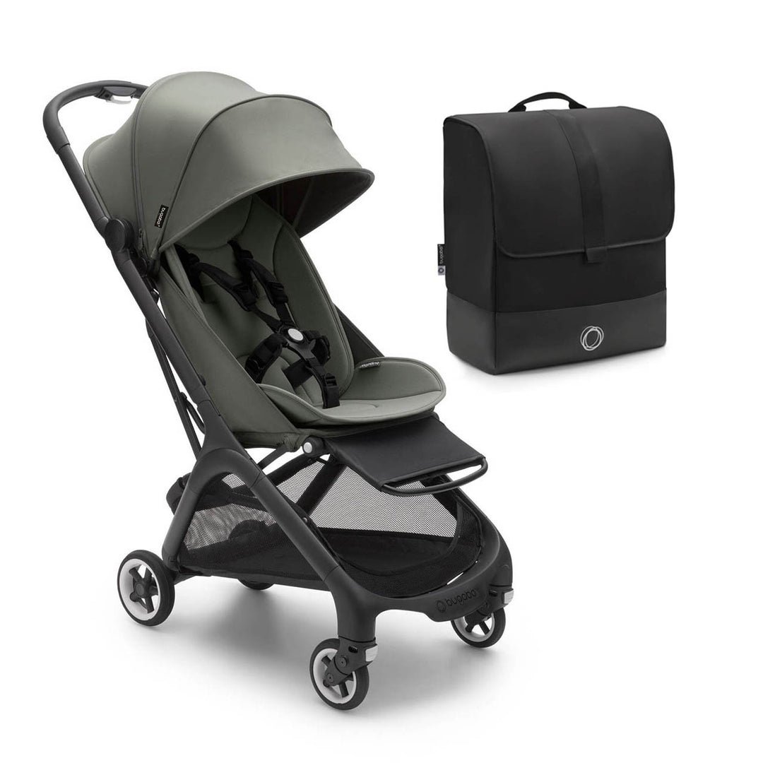 Bugaboo Butterfly Travel Pushchair - Black/Forest Green-Strollers-No Bumper Bar- | Natural Baby Shower