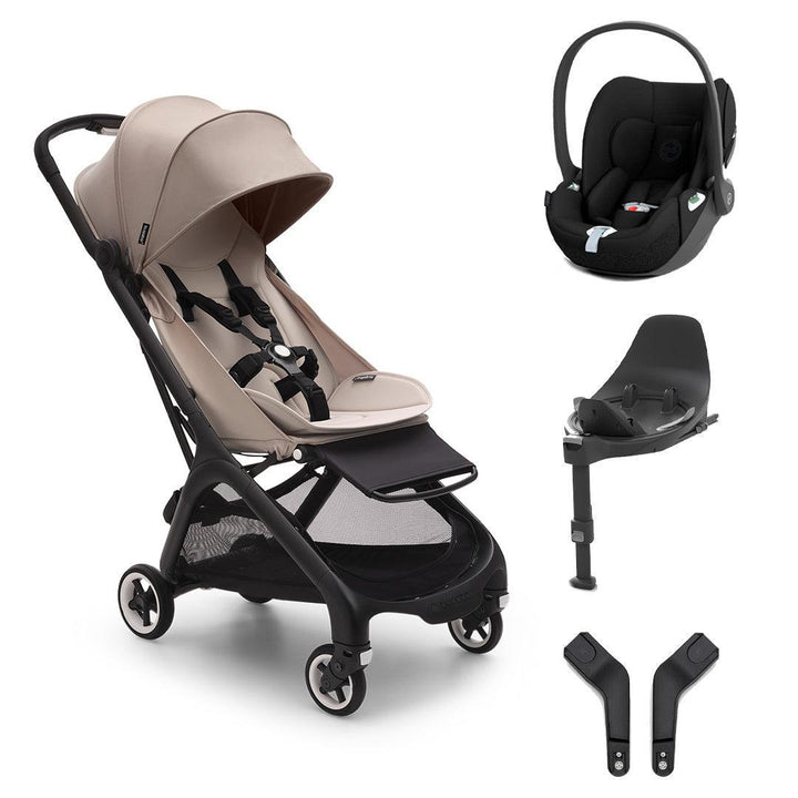 Bugaboo Butterfly + Cloud T Bundle - Desert Taupe-Travel Systems-Base T- | Natural Baby Shower