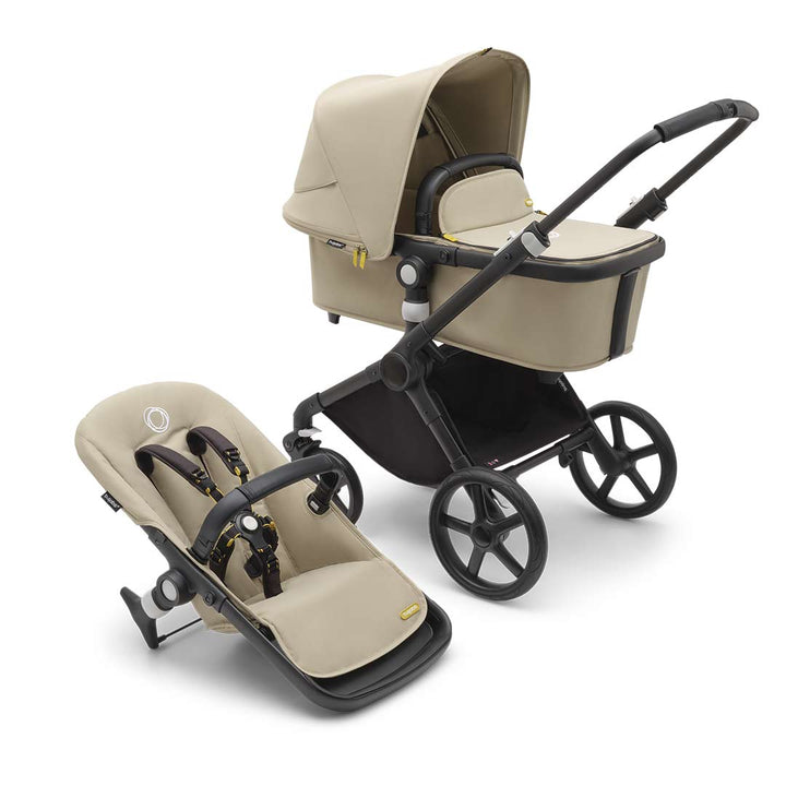 Bugaboo Fox Cub Complete Pushchair + Maxi Cosi 360 Travel System - Desert Beige-Travel Systems-Desert Beige-FamilyFix 360 Pro Base | Natural Baby Shower