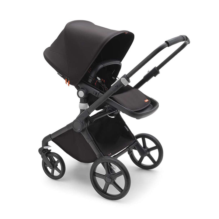 Bugaboo Fox Cub Complete Pushchair + Turtle Travel System - Midnight Black-Travel Systems-Midnight Black-No Base | Natural Baby Shower