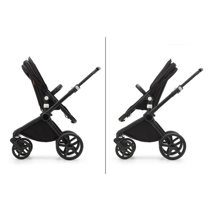 Bugaboo Fox Cub Complete Pushchair + Turtle Travel System - Midnight Black-Travel Systems-Midnight Black-No Base | Natural Baby Shower