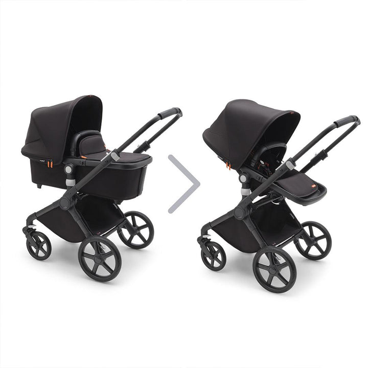 Outlet - Bugaboo Fox Cub Complete Pushchair - Midnight Black-Strollers-Midnight Black- | Natural Baby Shower