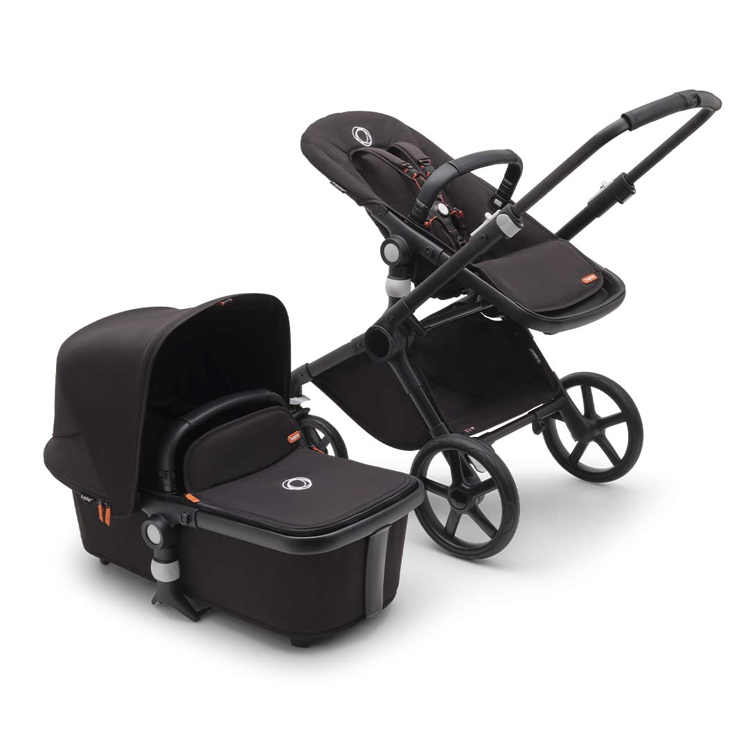 Outlet - Bugaboo Fox Cub Complete Pushchair - Midnight Black-Strollers-Midnight Black- | Natural Baby Shower