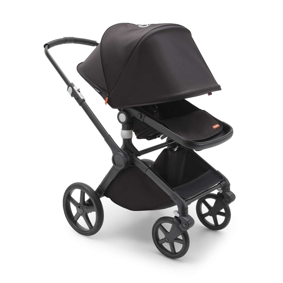 Bugaboo Fox Cub Complete Pushchair + Turtle Travel System - Midnight Black-Travel Systems-Midnight Black-No Base | Natural Baby Shower