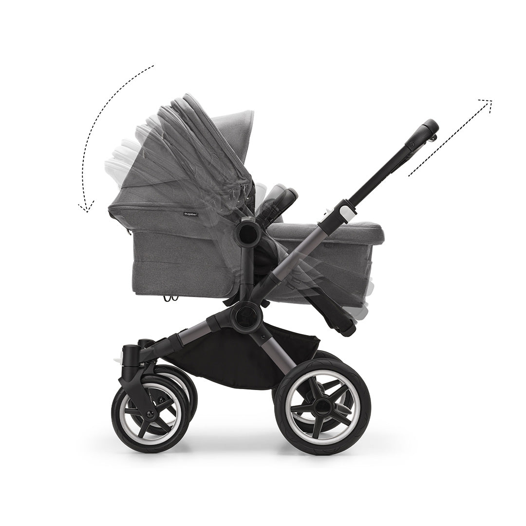 Bugaboo Donkey 5 Duo Pushchair - Graphite/Grey Melange-Strollers- | Natural Baby Shower