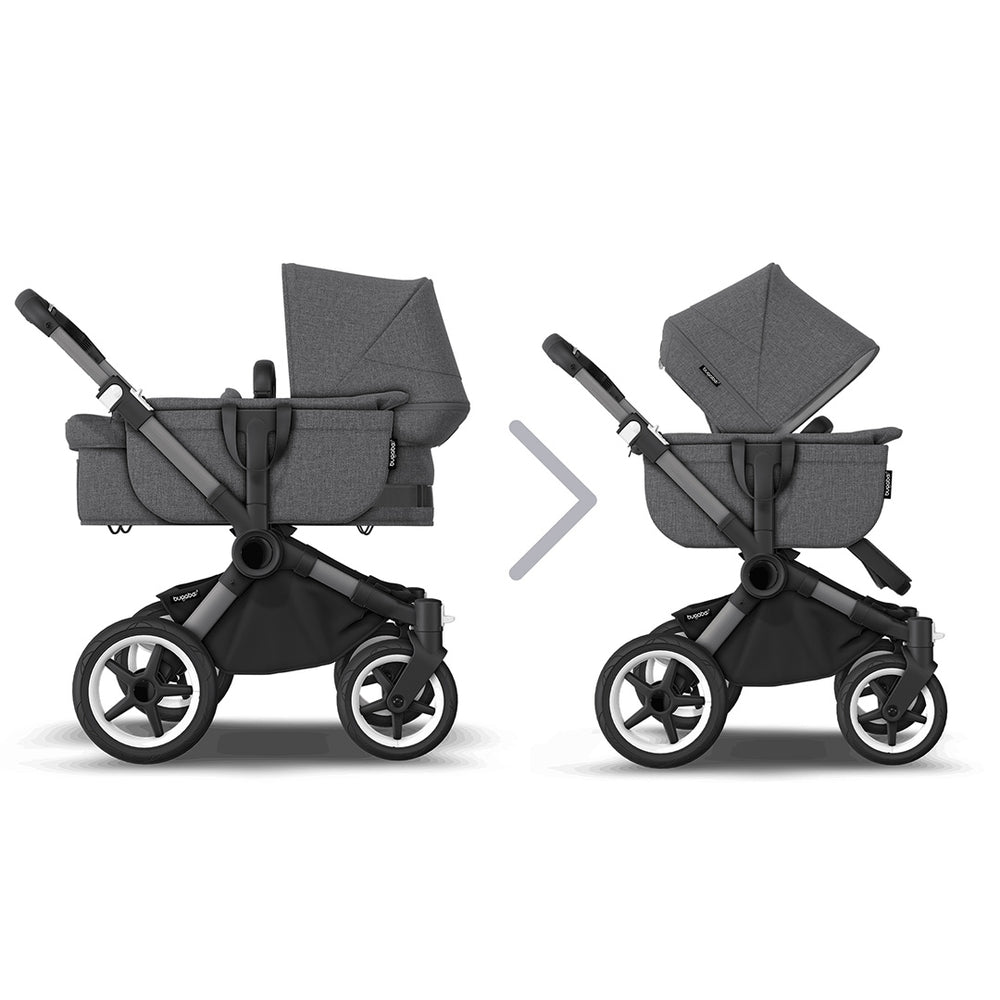 Bugaboo Donkey 5 Mono Complete - Graphite/Grey Melange-Strollers- | Natural Baby Shower