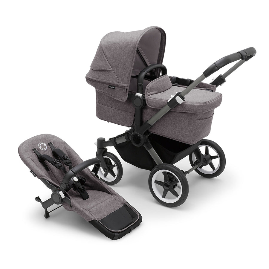 Bugaboo Donkey 5 Mono Complete - Graphite/Grey Melange-Strollers- | Natural Baby Shower