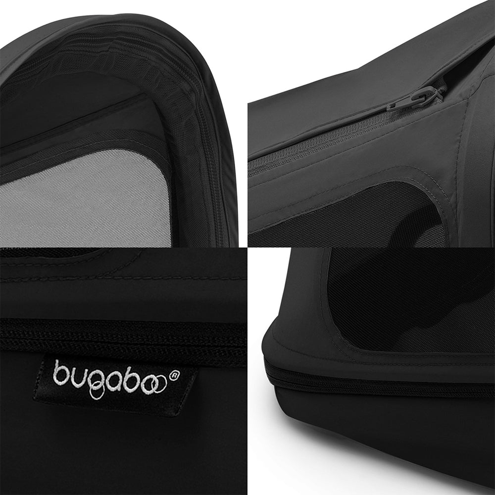 Bugaboo Donkey Breezy Sun Canopy - Midnight Black-Sun Covers- | Natural Baby Shower