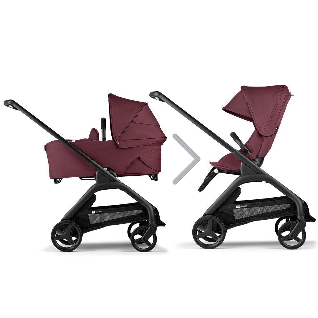 Bugaboo Dragonfly Complete - Dark Cherry-Strollers-Dark Cherry- | Natural Baby Shower