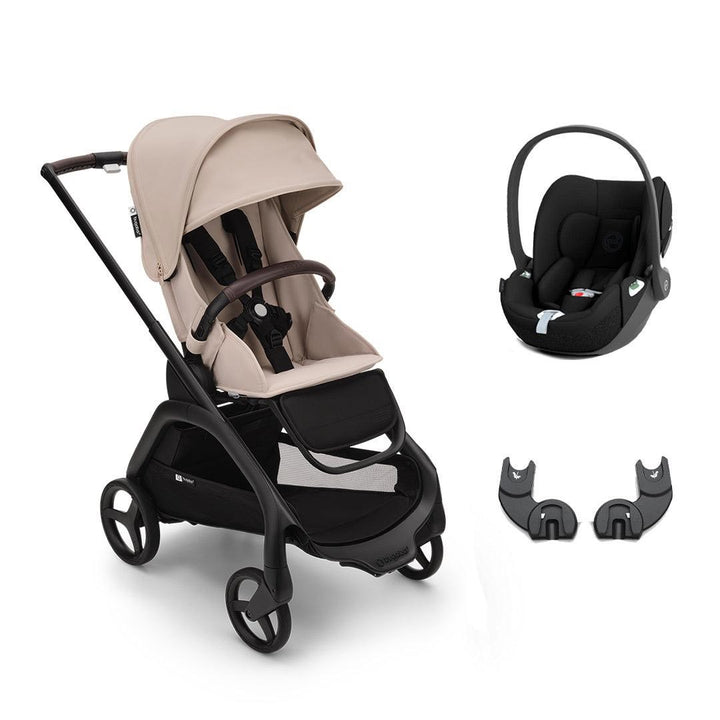 Bugaboo Dragonfly + Cloud T Travel System-Travel Systems-Desert Taupe-No Carrycot | Natural Baby Shower