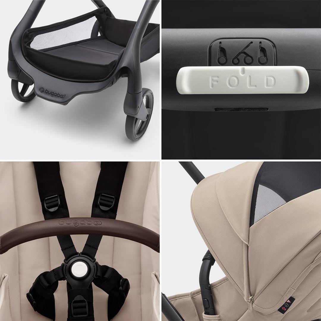 Bugaboo Dragonfly Complete Pushchair - Desert Taupe-Strollers- | Natural Baby Shower