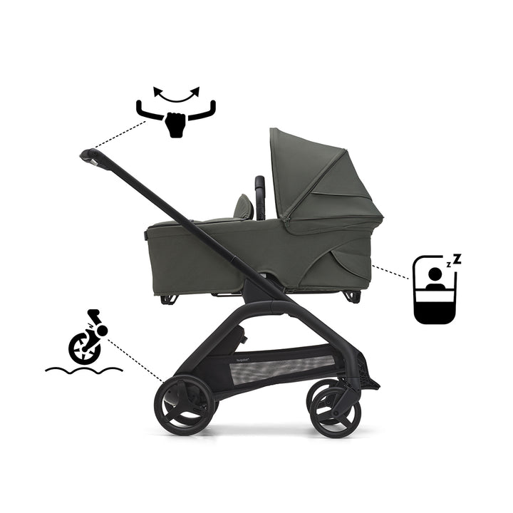 Bugaboo Dragonfly Essential Bundle - Forest Green-Stroller Bundles- | Natural Baby Shower