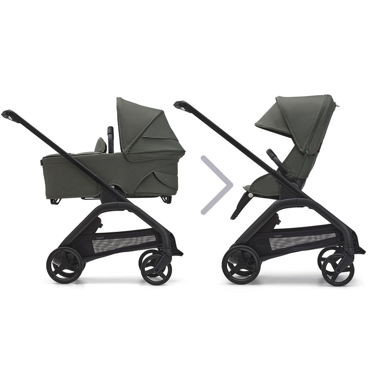 Bugaboo Dragonfly Complete Pushchair - Forest Green-Strollers-Forest Green-No Carrycot | Natural Baby Shower