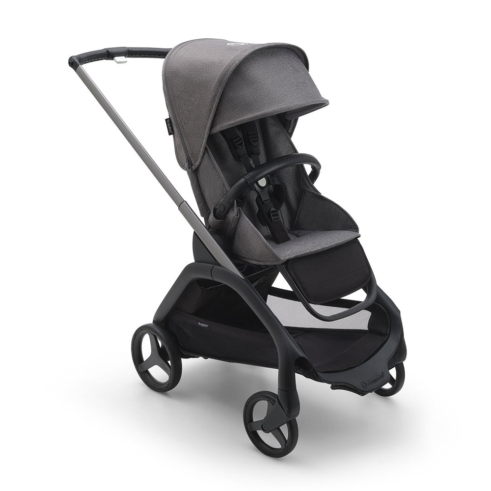 Bugaboo Dragonfly Complete Pushchair - Grey Melange-Strollers-Grey Melange-No Carrycot | Natural Baby Shower