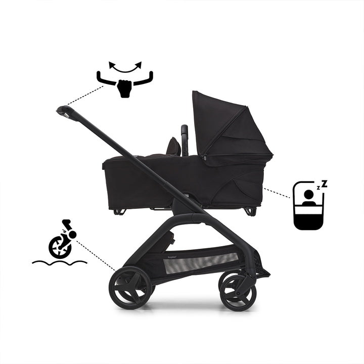 Bugaboo Dragonfly Complete Pushchair - Skyline Blue-Strollers-Skyline Blue-No Carrycot | Natural Baby Shower