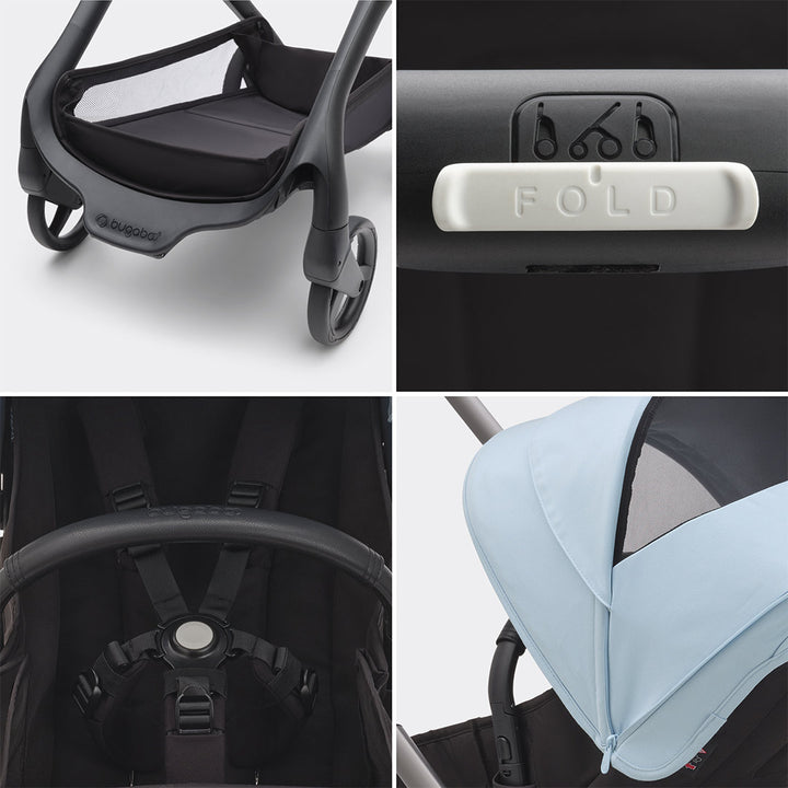 Bugaboo Dragonfly + Pebble Pro Ultimate Travel System Bundle - Skyline Blue-Travel Systems-Skyline Blue- | Natural Baby Shower