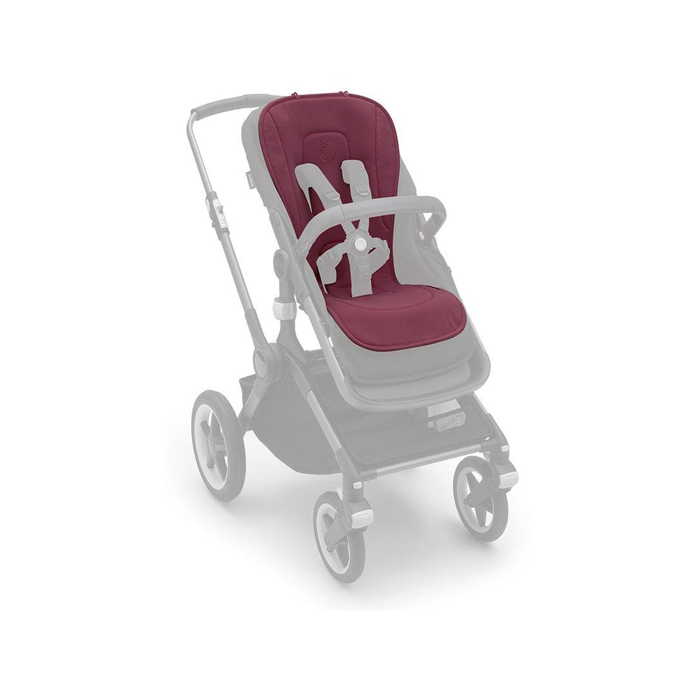 Bugaboo Dual Comfort Seat Liner - Dark Cherry-Seat Liners-Dark Cherry- | Natural Baby Shower