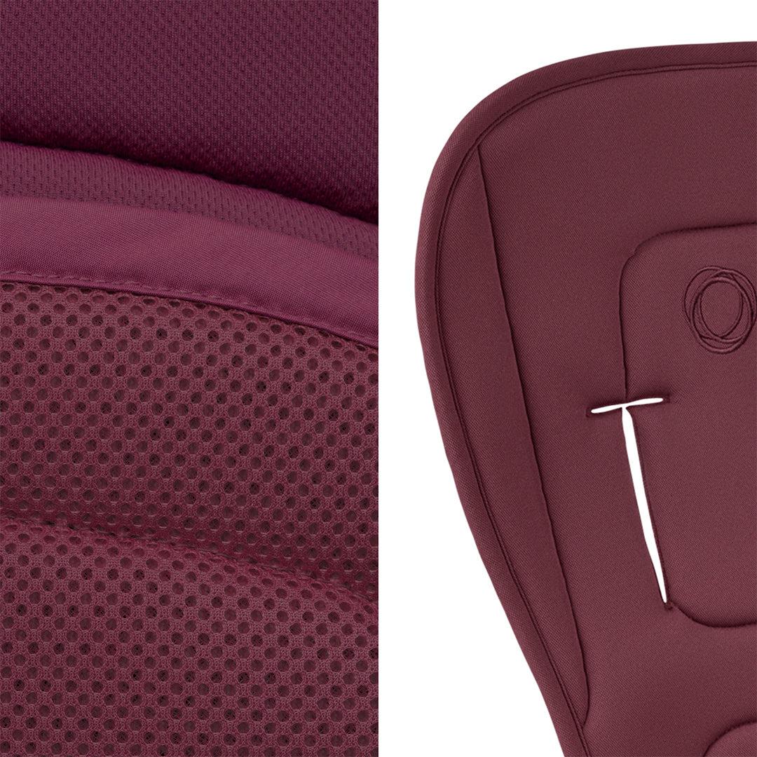 Bugaboo Dual Comfort Seat Liner - Dark Cherry-Seat Liners-Dark Cherry- | Natural Baby Shower