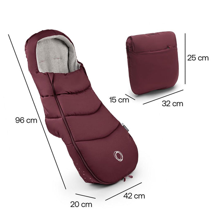 Bugaboo Footmuff - Dark Cherry-Footmuffs-Dark Cherry- | Natural Baby Shower