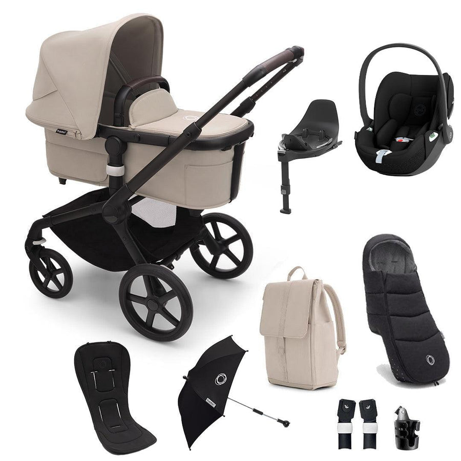 Bugaboo Fox 5 + Cloud T Ultimate Travel System - Desert Taupe-Travel Systems-Desert Taupe-No Base | Natural Baby Shower