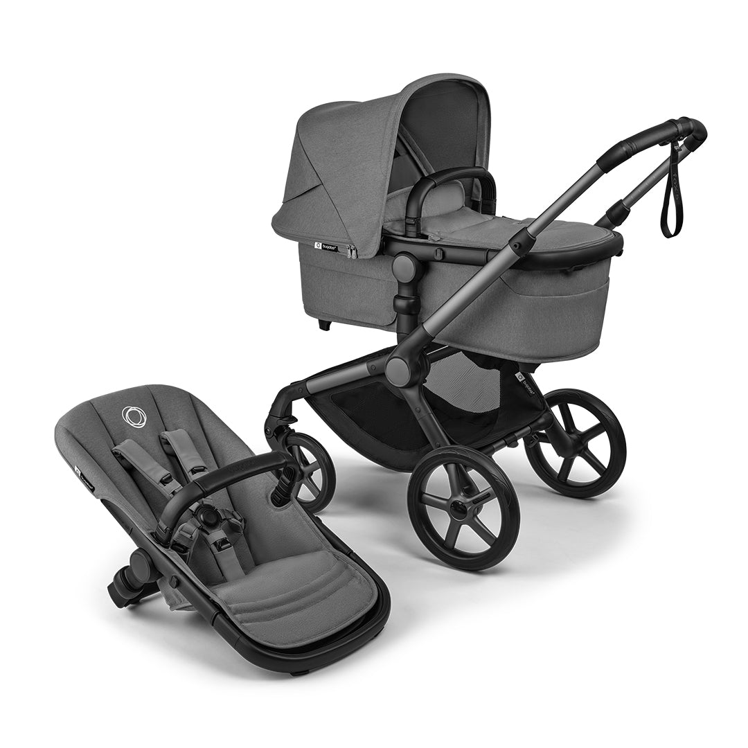 Bugaboo Fox 5 Renew Complete Pushchair - Moon Grey-Strollers-Moon Grey-One Size | Natural Baby Shower