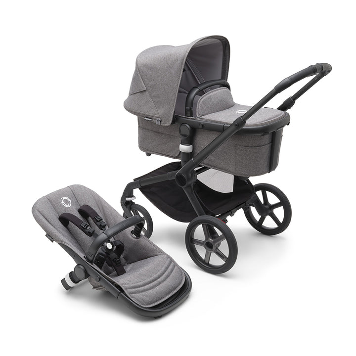 Bugaboo Fox 5 Complete Pushchair Bundle - Grey Melange-Stroller Bundles-Grey Melange- | Natural Baby Shower