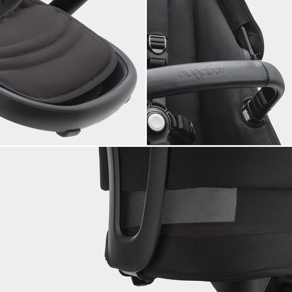 Bugaboo Fox 5 + Cloud T Ultimate Travel System - Midnight Black-Travel Systems-Midnight Black-No Base | Natural Baby Shower