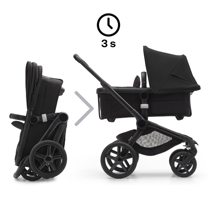 Bugaboo Fox 5 Complete Pushchair Bundle - Midnight Black-Stroller Bundles-Midnight Black- | Natural Baby Shower