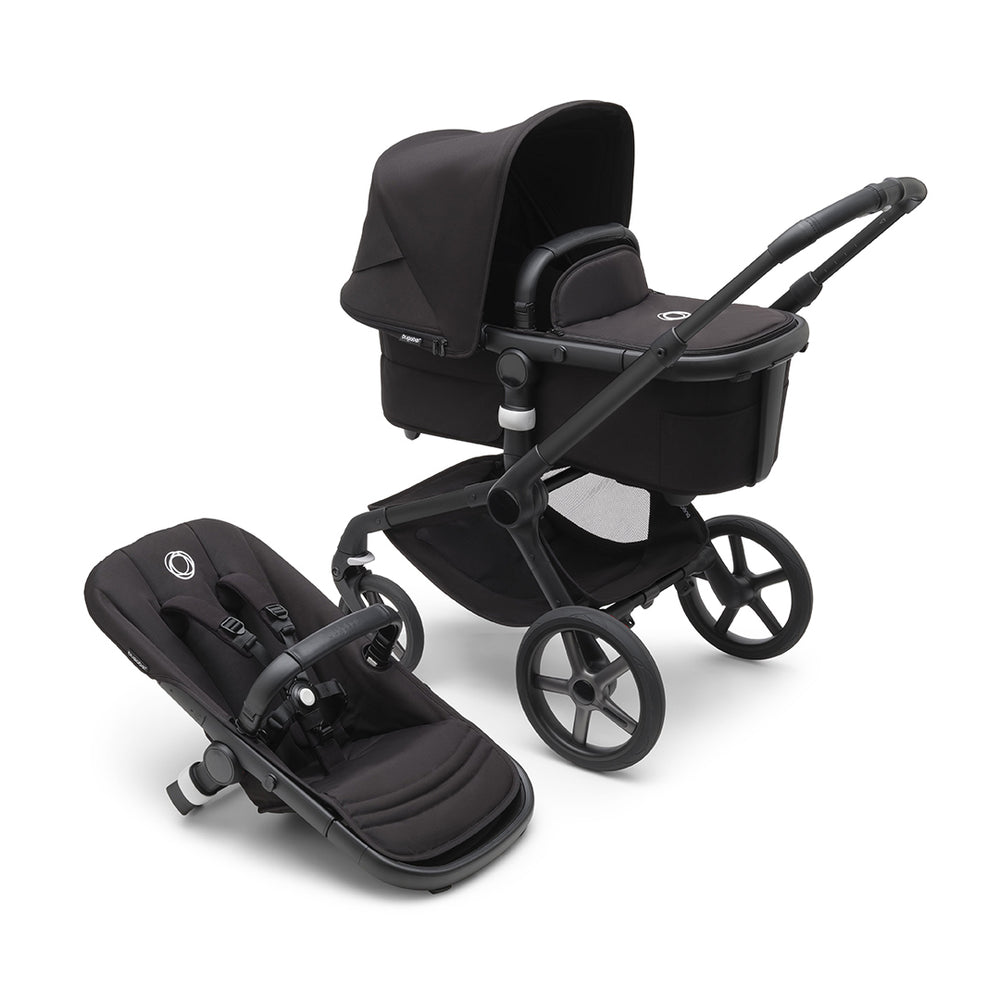 Bugaboo Fox 5 + Pebble Pro Ultimate Travel System - Midnight Black-Travel Systems-Midnight Black-No Base | Natural Baby Shower