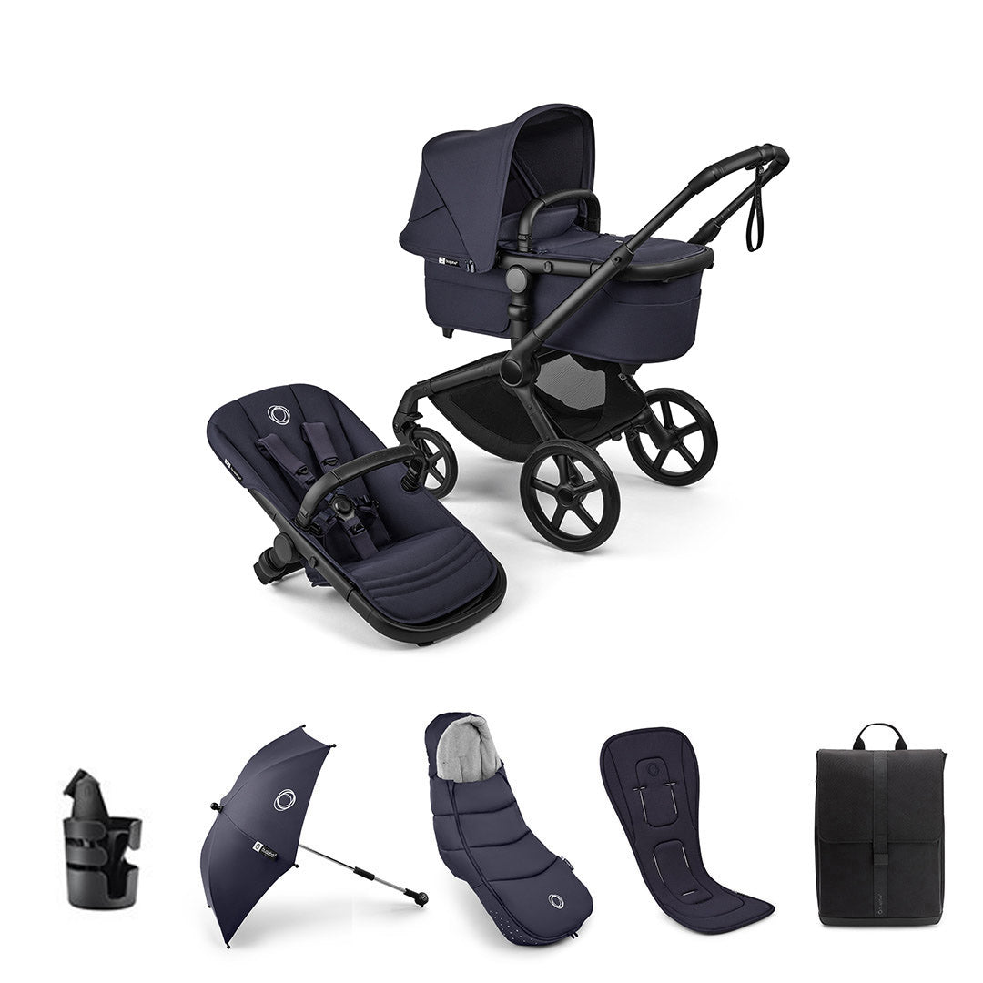 Bugaboo Fox 5 Renew Complete Pushchair Bundle-Stroller Bundles-Deep Indigo- | Natural Baby Shower