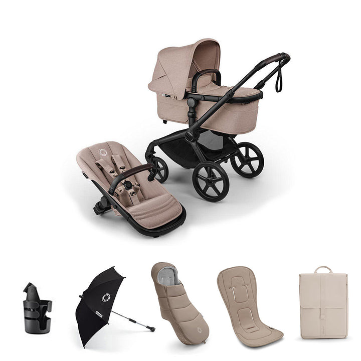 Bugaboo Fox 5 Renew Complete Pushchair Bundle-Stroller Bundles-Desert Taupe- | Natural Baby Shower