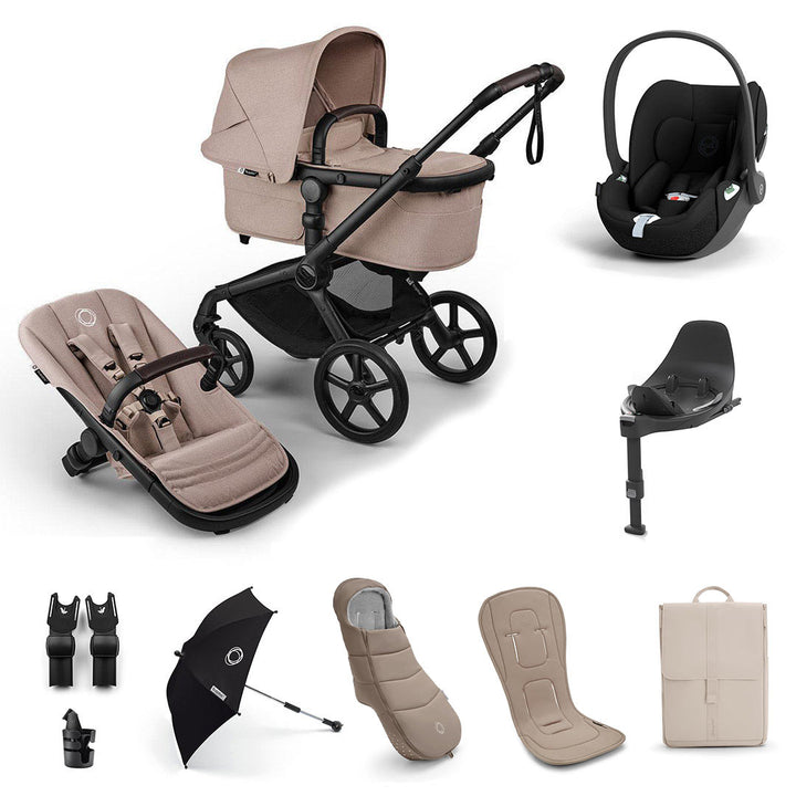 Bugaboo Fox 5 Renew Ultimate + Cloud T Travel System-Travel Systems-Deep Indigo-No Base | Natural Baby Shower