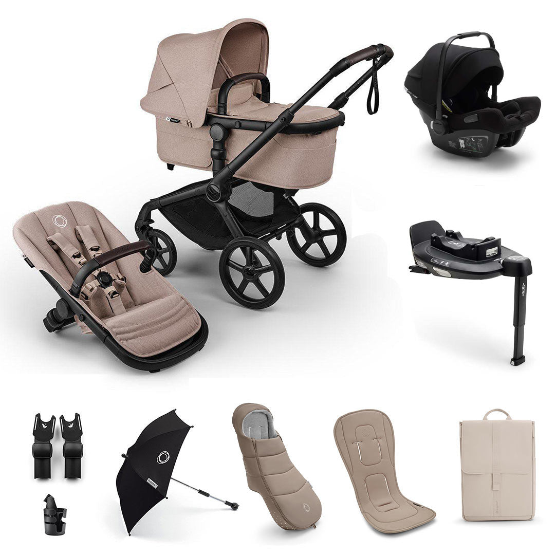 Bugaboo Fox 5 Renew Ultimate Newborn Bundle-Stroller Bundles-Desert Taupe- | Natural Baby Shower