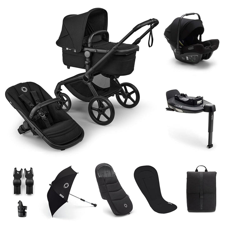 Bugaboo Fox 5 Renew Ultimate Newborn Bundle-Stroller Bundles-Heritage Black- | Natural Baby Shower