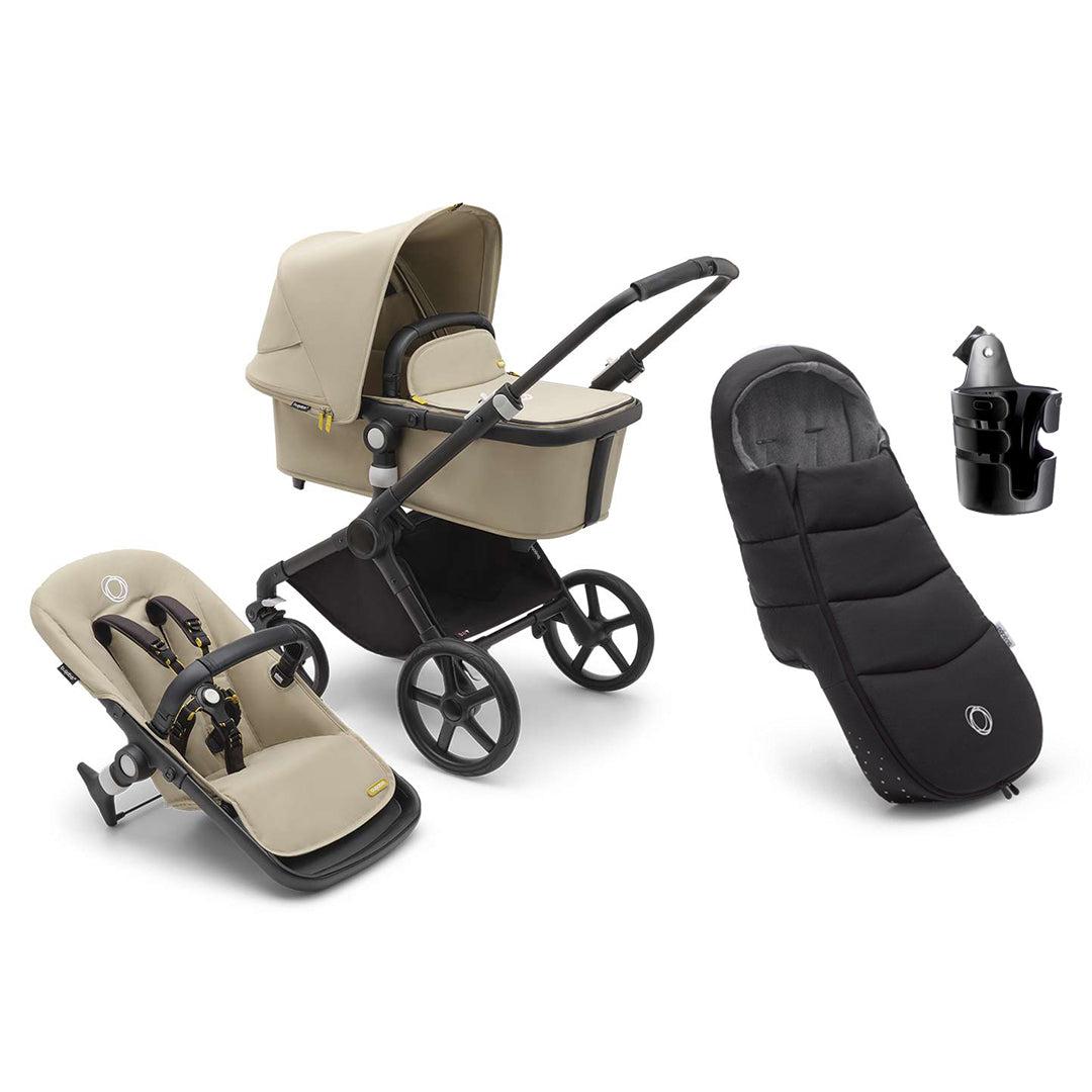 Bugaboo Fox Cub Essential Bundle - Desert Beige-Stroller Bundles-Desert Beige- | Natural Baby Shower