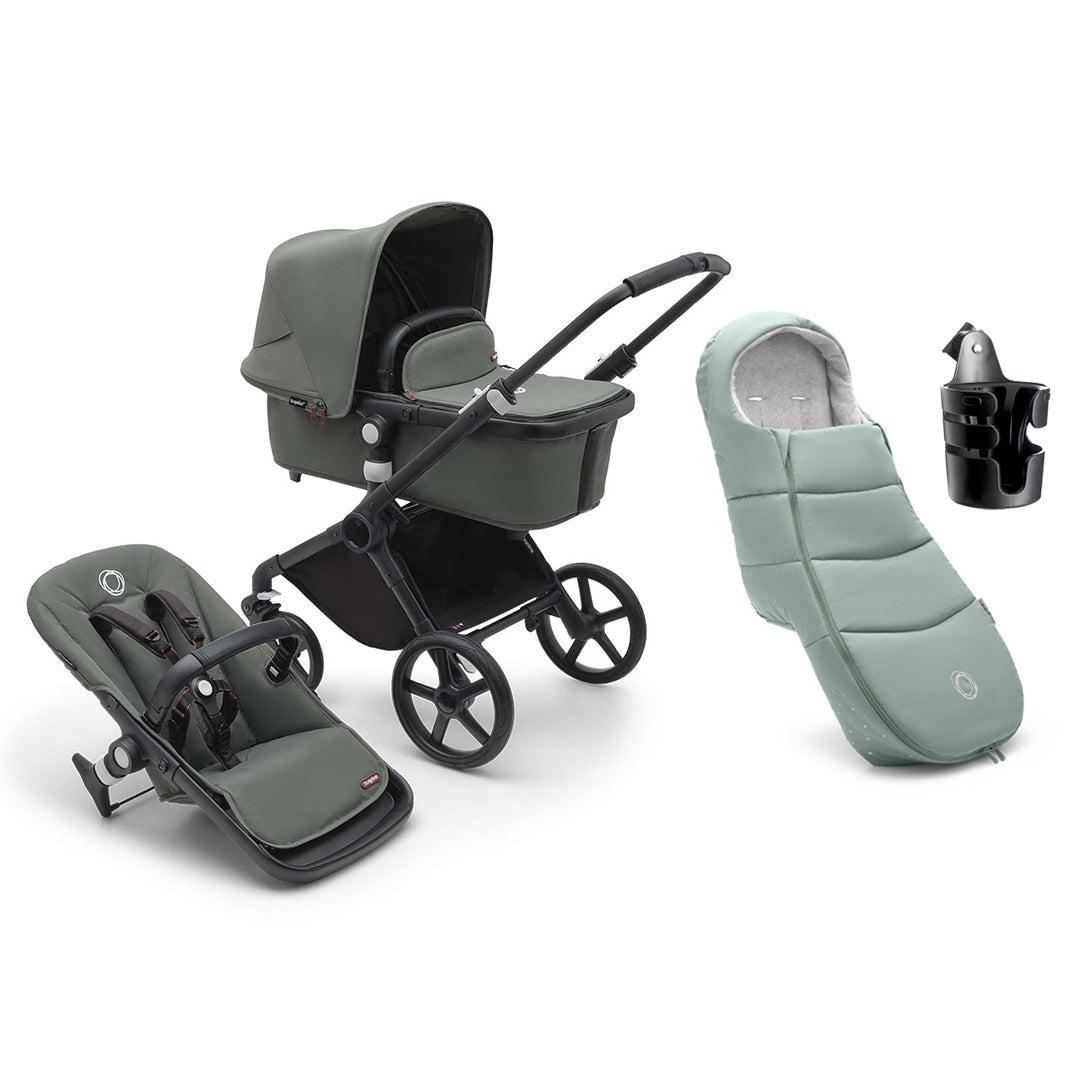 Bugaboo Fox Cub Essential Bundle - Forest Green-Stroller Bundles-Forest Green- | Natural Baby Shower