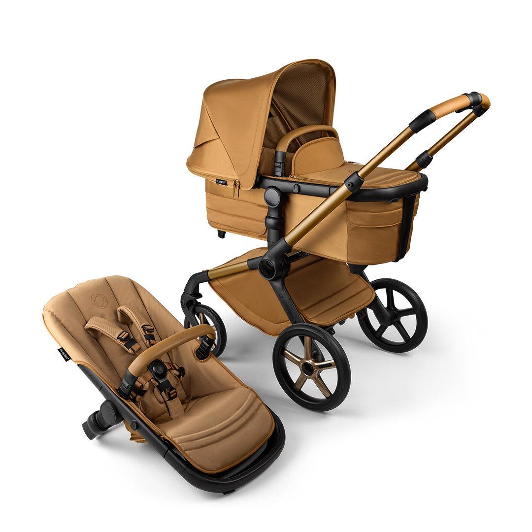 Bugaboo Noir Limited Edition Fox 5 + Turtle Travel System - Amber Glow-Travel Systems- | Natural Baby Shower