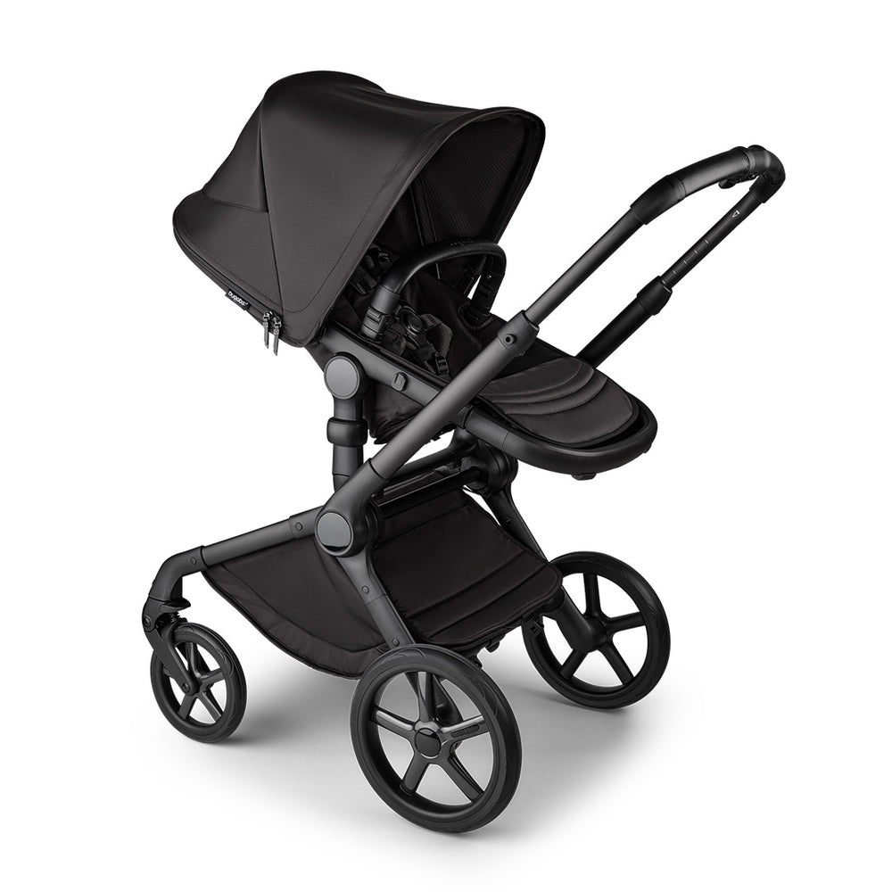 Bugaboo Noir Limited Edition Fox 5 + Cloud T Ultimate Travel System - Black Moonlight-Travel Systems- | Natural Baby Shower