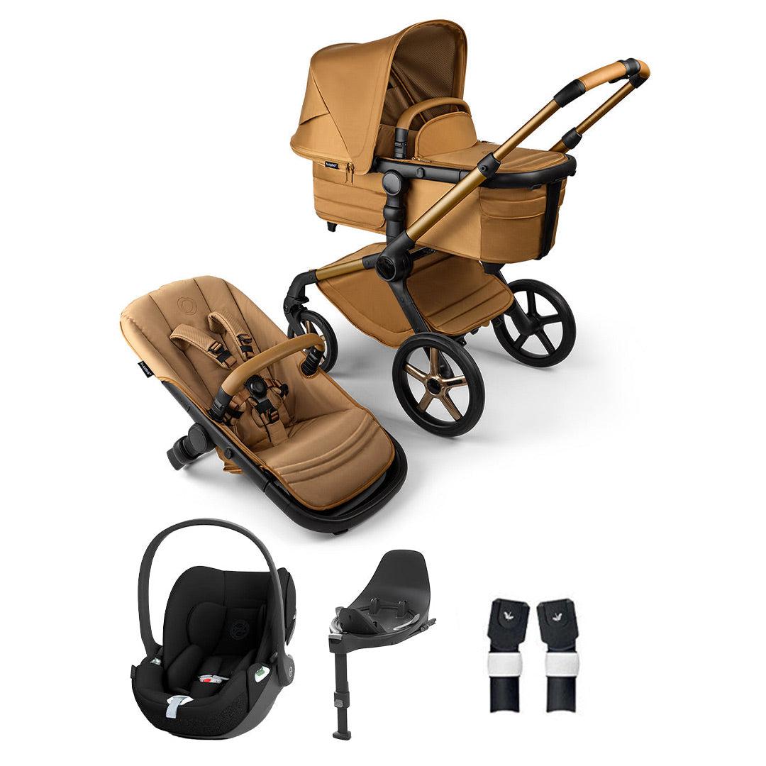 Bugaboo Noir Limited Edition Fox 5 + Cloud T Travel System - Amber Glow-Travel Systems- | Natural Baby Shower