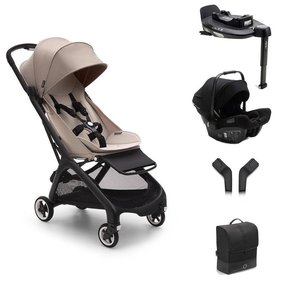 Bugaboo Butterfly + Turtle Air Travel System-Travel Systems-Desert Taupe- | Natural Baby Shower