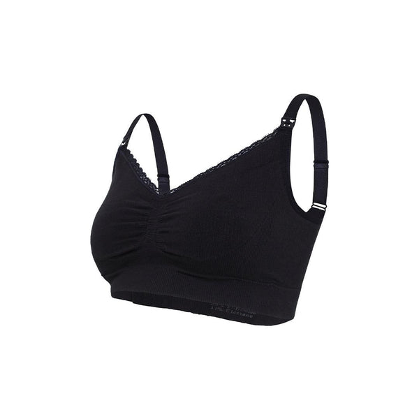 Carriwell Organic Maternity + Nursing Bra - Black