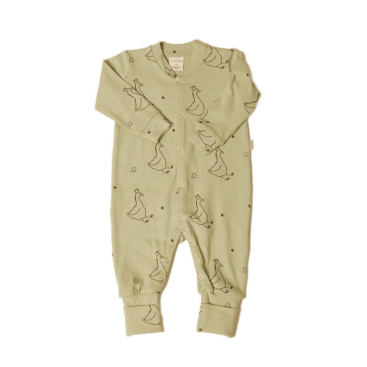 Claude & Co Smith Goose Onesie - Sage-Sleepsuits-Sage-NB | Natural Baby Shower