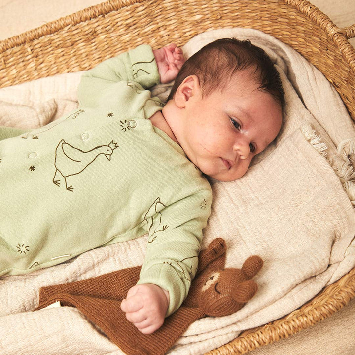 Claude & Co Smith Goose Onesie - Sage-Sleepsuits-Sage-NB | Natural Baby Shower