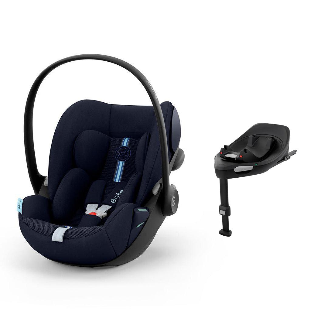 CYBEX Cloud G i-Size Plus Car Seat - Ocean Blue-Car Seats-Ocean Blue-With Base | Natural Baby Shower