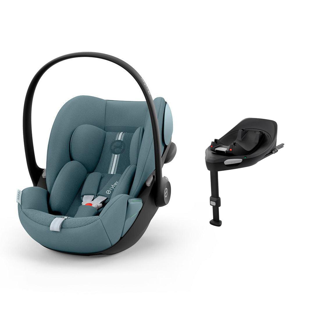 CYBEX Cloud G i-Size Plus Car Seat - Stormy Blue-Car Seats-Stormy Blue-With Base | Natural Baby Shower